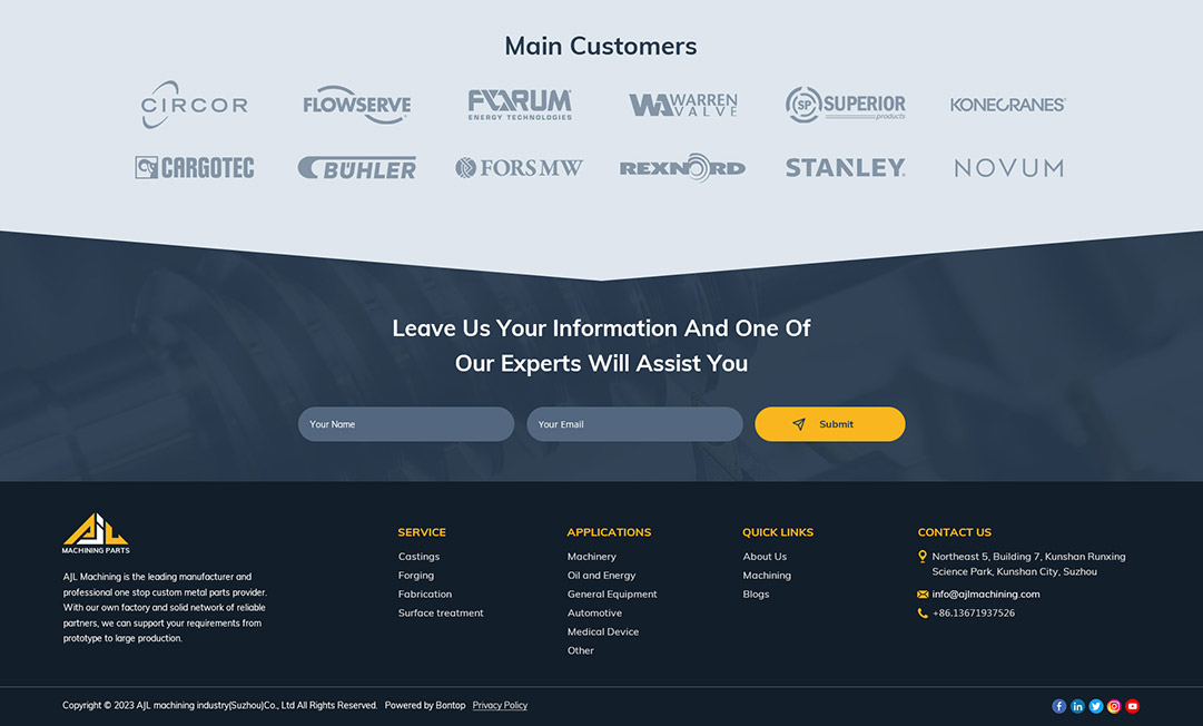 工業(yè)零部件行業(yè)外貿(mào)B2B網(wǎng)站設計效果圖